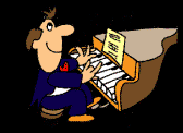 Piano playing man