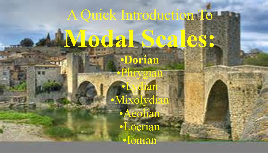 The Dorian, Lydian, Mixolydian, Aeolian, Ionian, Phrygian, Locrian